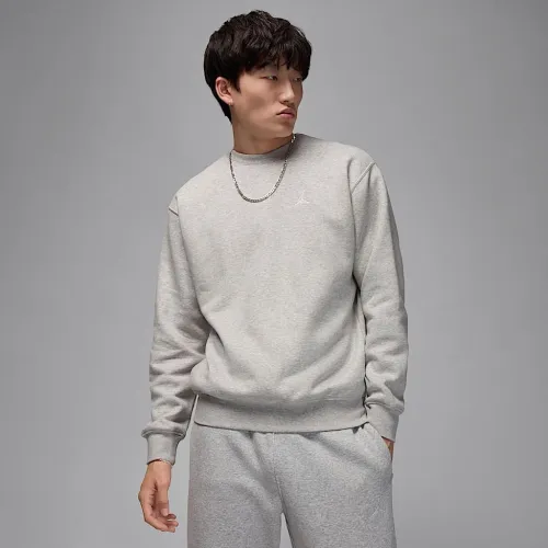 Nike Jordan Brooklyn Fleece чоловічі Crew-Neck світшот колір сірий
