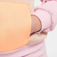 Nike Little детские 2-Piece Keep Climbing French Terry Pullover Толстовка с капюшоном набор Pink