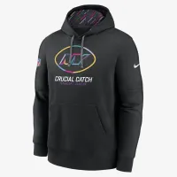 New York Jets Crucial Catch Club чоловічі Nike NFL Pullover Толстовка з капюшоном колір чорний