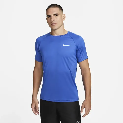 Nike Essential чоловічі Short-Sleeve Hydroguard Swim Shirt блакитний