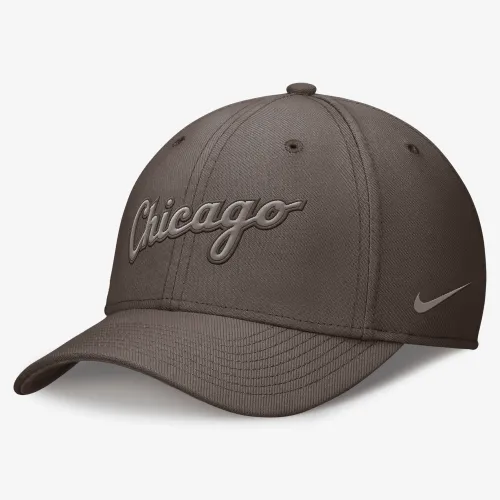 Chicago цвет белый Sox Statement Swoosh мужские Nike Dri-FIT MLB Hat цвет коричневый