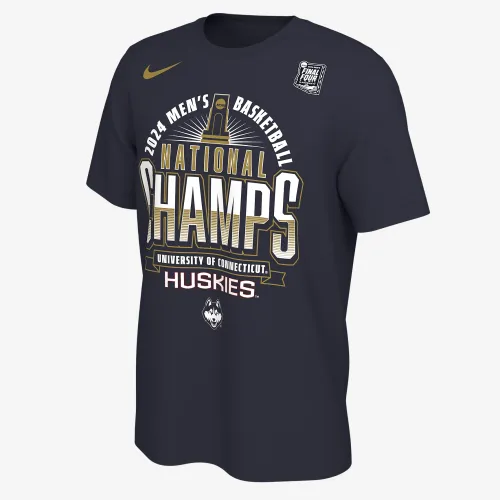 UConn 2024 Men's National Champ Men's Nike College Basketball T-Shirt
