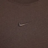 Nike Sportswear Chill Knit женская футболка цвет коричневый
