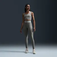 Nike Zenvy женская Medium-Support Padded Longline Sports Bra цвет зеленый