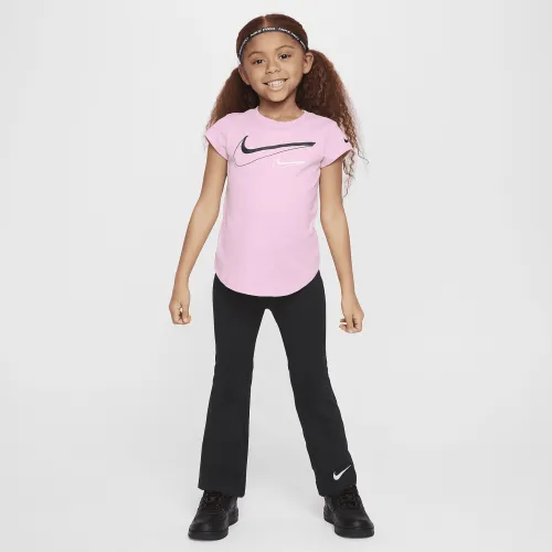 Nike Little дитячі Tee and Flare лосіни комплект колір чорний