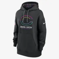 Chicago Bears Crucial Catch Club жіноча Nike NFL Pullover Толстовка з капюшоном колір чорний
