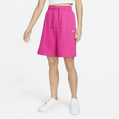 Nike Sportswear Essential женская Fleece High-Rise шорты Pink