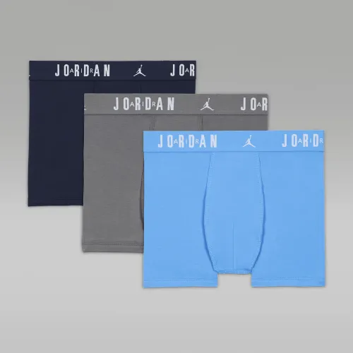 Nike Jordan Flight Dri-FIT Big дитячі бавовнянітруси (3 пари) блакитний