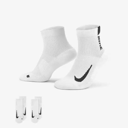 Nike Multiplier Running Ankle шкарпетки (2 Pair) колір білий