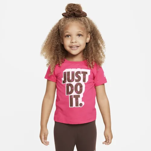 Nike Relaxed Tee and Scrunchie Set Toddler 2-Piece Set Pink