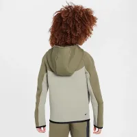 Nike Sportswear Tech Fleece Big детские Full-Zip Толстовка с капюшоном цвет зеленый