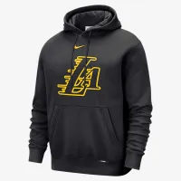 Los Angeles Lakers City Edition чоловічі Nike Club Толстовка з капюшоном колір чорний