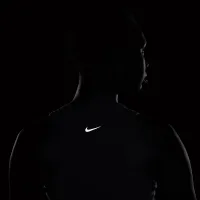 Nike One Fitted женская Dri-FIT Cropped Tank Top синий
