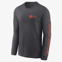 Cleveland цвет коричневыйs All Out мужские Nike NFL Long-Sleeve футболка цвет серый