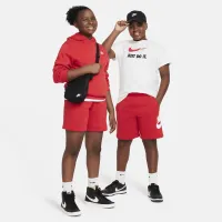 Nike Sportswear Club Fleece Big детские French Terry шорты (Extended Size) цвет красный