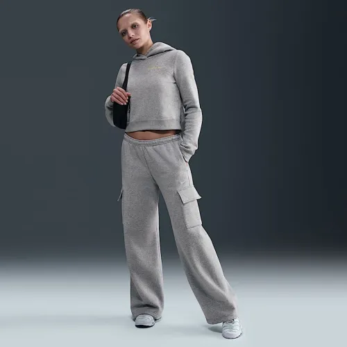 Nike Sportswear Phoenix Fleece жіноча Cargo Sweatpants колір сірий