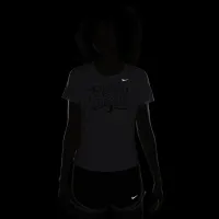 Nike Dri-FIT One Luxe жіноча Short-Sleeve Running Top колір білий