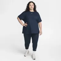 Nike Sportswear Essential жіноча футболка (великі розміри) блакитний