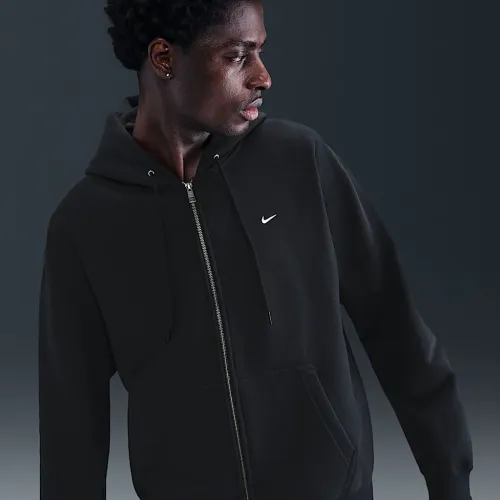 Nike Solo Swoosh чоловічі Full-Zip Fleece Толстовка з капюшоном колір чорний