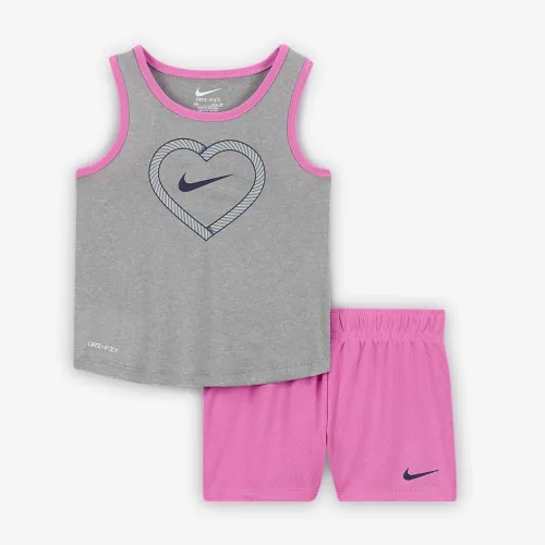 Nike Dri-FIT Happy Camper Baby (12-24M) Mesh шорты набор Pink