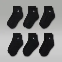 Nike Jordan Everyday Essentials Big дитячі Ankle шкарпетки (6 пар) колір чорний