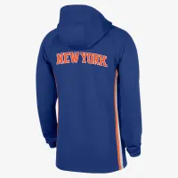 New York Knicks Zoned мужские Nike Dri-FIT NBA 1/4-Zip Толстовка с капюшоном синий