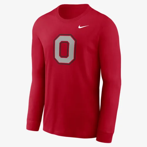 Ohio State Buckeyes Alternate Logo мужские Nike College Long-Sleeve футболка цвет красный