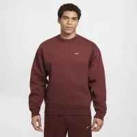 Nike Solo Swoosh мужские Fleece Crew цвет коричневый