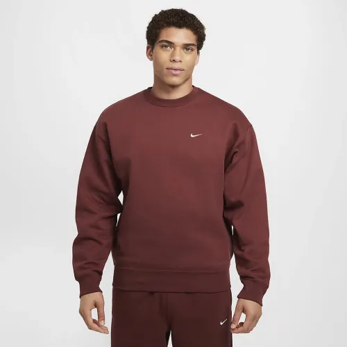 Nike Solo Swoosh мужские Fleece Crew цвет коричневый