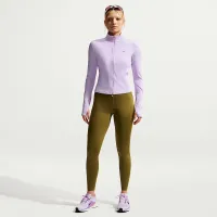 Nike Swift женская Dri-FIT Full-Zip Mid-Layer Running Top цвет фиолетовый