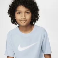 Nike Multi Big детские (для мальчиков) Dri-FIT Graphic тренировочные Top синий
