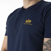 Футболка Alpha Industries Basic T Small Logo 188505435 - Синяя