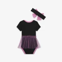 Nike Swooshfetti Baby 2-Piece Tutu Bodysuit Boxed комплект колір чорний