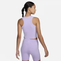 Nike One Fitted женская Dri-FIT Cropped Tank Top цвет фиолетовый