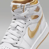 Nike Jordan 1 Retro High OG Little детские Кроссовки цвет белый