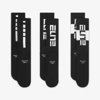 Nike Elite детские баскетбольные Crew носки (3 пары) цвет черный