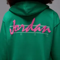 Nike Jordan Brooklyn Fleece жіноча Pullover Толстовка з капюшоном колір зелений