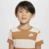 Nike Toddler Rugby Stripe футболка цвет коричневый