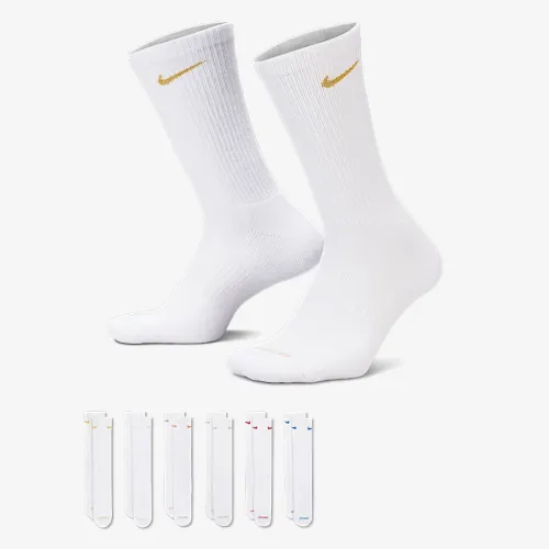 Nike Everyday Plus Cushioned тренувальні Crew шкарпетки (6 пар) різнокольорові