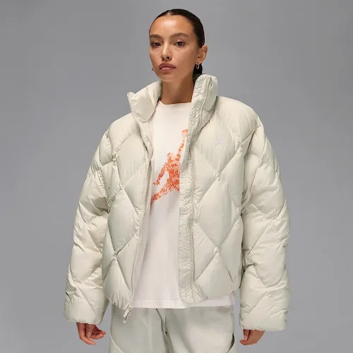 Nike Jordan Brooklyn женская Quilted Puffer Куртка цвет коричневый