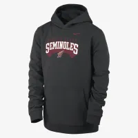 Florida State Club Fleece Big детские (для мальчиков) Nike College Pullover Толстовка с капюшоном цвет черный