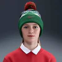 Nike Peak Big детские Standard Cuff Beanie цвет зеленый