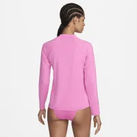 Nike Essential женская Long-Sleeve Hydroguard Swim Shirt Pink