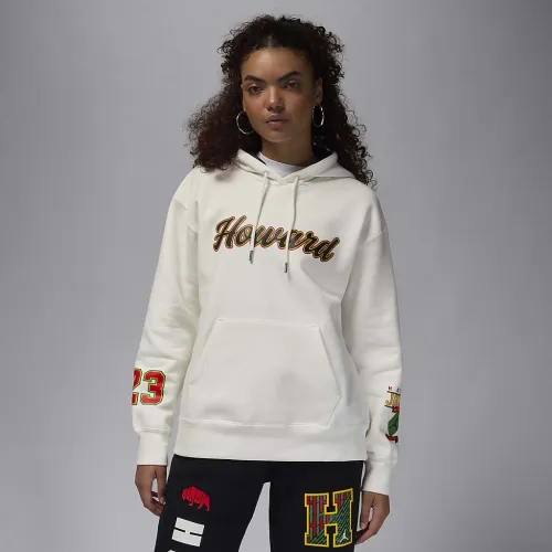 Nike Jordan x Howard University женская Satin-Lined Pullover Толстовка с капюшоном цвет белый