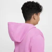 Nike Sportswear Club Fleece Big детские Pullover Толстовка с капюшоном (Extended Size) цвет красный