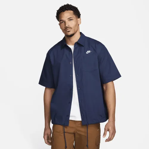Nike Club чоловічі Short-Sleeve Oxford Button-Up Shirt блакитний