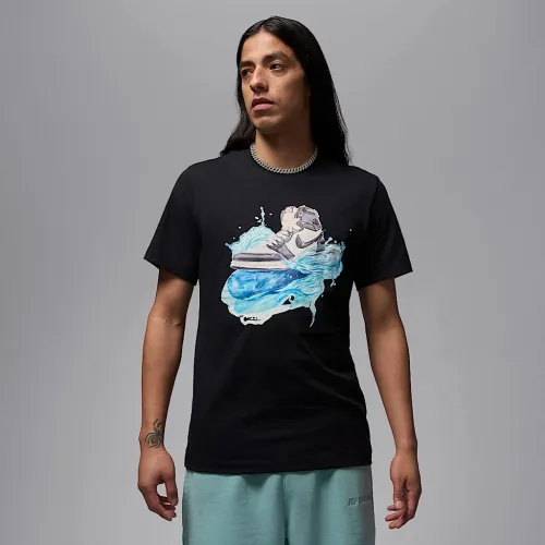 Nike Jordan Flight Essentials AJ1 чоловічі Short-Sleeve футболка колір чорний