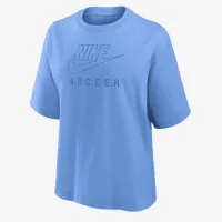 Nike Swoosh женская Soccer Boxy футболка синий