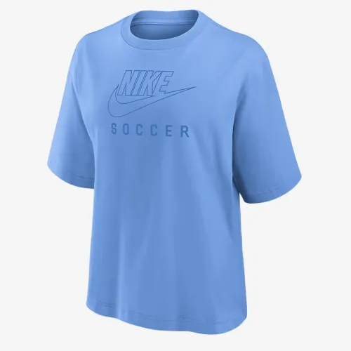 Nike Swoosh женская Soccer Boxy футболка синий