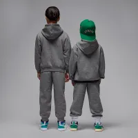 Nike Jordan Brooklyn Fleece Little дитячі 2-Piece Pullover Толстовка з капюшоном комплект колір сірий